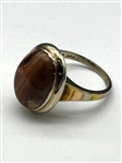 14k Gold Ring With Cabochon Stone
