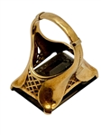 18k Gold Smoky Quartz Statement Ring