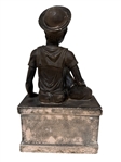 1974 Chalkware Boy with Dog Austin Productions The Hume Collection 2000
