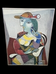 After Pablo Picasso Poster Print "Portrait of Marie-Therese Walter" Picasso Paris Museum