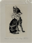 Miniature Pinscher Dog Engraving 