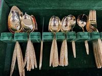 Oneida Gold Electroplated Flatware Golden Spring Garden