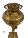 Bradley & Hubbard Brass Figural Lamp With Putti Detail