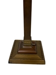 Ruby Red Converted Banquet Lamp