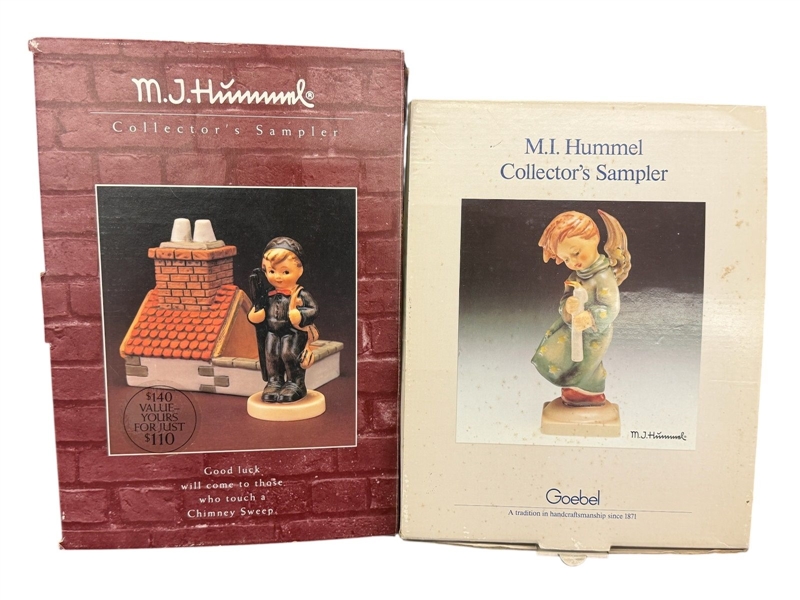(2) Hummels in Original Boxes: The Chimney Sweep, Heavenly Angel