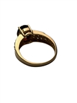 14k Gold Ring with Diamonds and Garnet