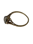 10k Gold Art Deco Diamond Ring