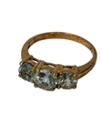 (3) 10k Gold Rings with Blue Gemstones