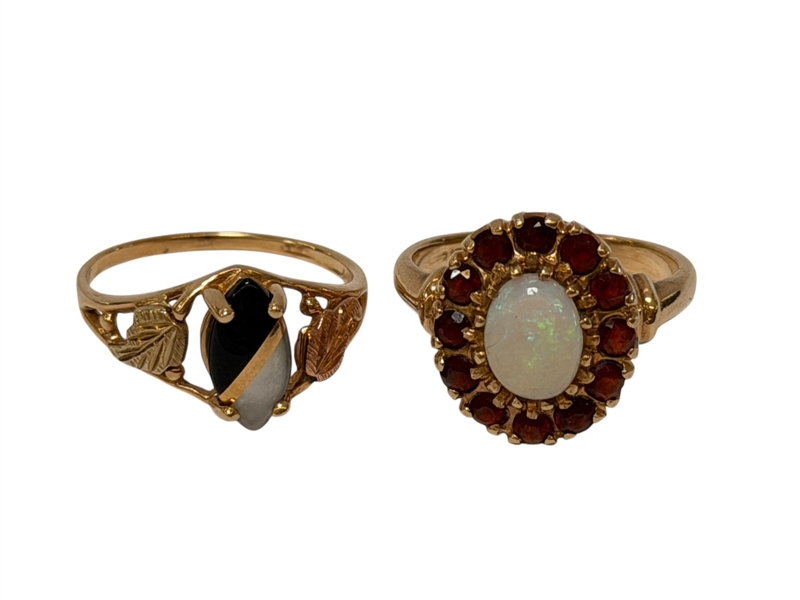 (2) 10k Gold Rings