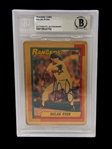 Beckett Graded Trading Card Nolan Ryan Authentic Autograph 12/794