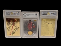 (3) Graded Michael Jordan Basketball Cards