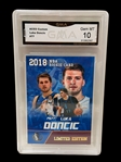 (10) Basketball Cards (5) Graded Including Lamelo Ball, Shaquille O'Neal, Allen Iverson, Luka Doncic, 