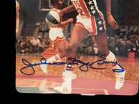 Beckett Large Slab 1977-79 Julius Erving Sportscaster Series 3 #315 Authentic Autograph Grade 10