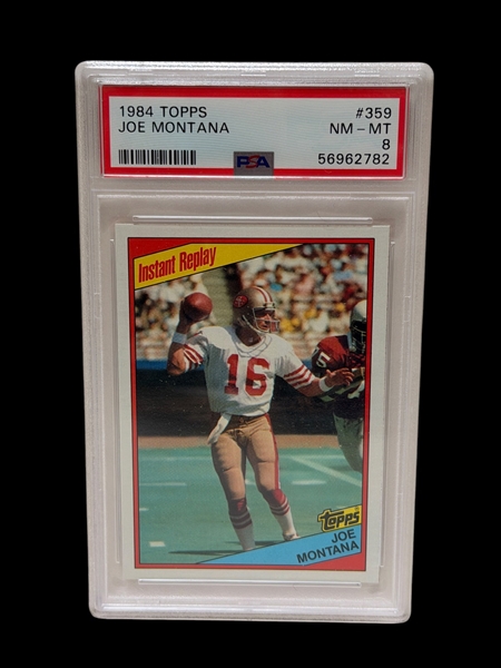 1984 Topps Joe Montana #359 PSA Graded 8