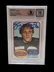 1976 Topps Jack Lambert #220 Becket Witnessed Grade 10 Authentic Autograph HOF 90