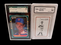 (10) Graded Baseball Cards; Including 1964 Topps Willie Mays