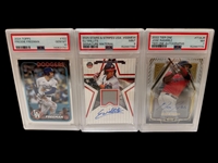 (12) Graded Sports Cards: Cal Ripken, Phil Jackson, Henderson, Glavine, Others