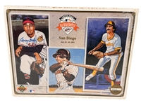 (2) Autographed Color Baseball Photos; Minnie Minoso, UD Signed Print Garvey, Doby, Fingers