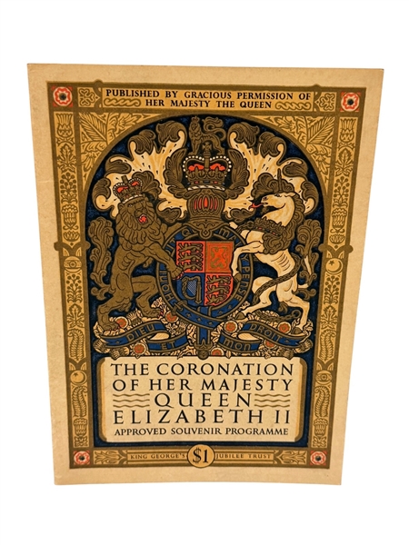 1953 Coronation of Queen Elizabeth II Souvenir Program
