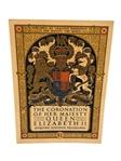 1953 Coronation of Queen Elizabeth II Souvenir Program