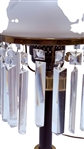 Sinumbra Style Table Lamp with Crystal Prisms 
