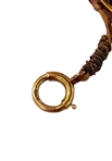 Gold Gilded Link Bracelet with Cabochon Stones