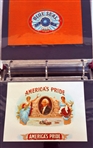 Calhoun's Collector Society Lithograph Cigar Labels in Binder