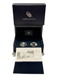 2013 American Eagle Two Coin Silver Reverse Proof & UNC Set OB COA