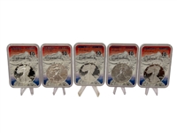 (5) American Eagles 2021, 2023, 2024 All "10" NGC