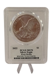 (4) American Eagles PCGS Signed by Master Designer Emily Damstra; MS70, PR70