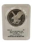 (4) American Eagles PCGS Signed by Master Designer Emily Damstra; MS70, PR70