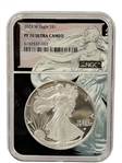 (4) American Eagles 2018, 2022, 2023 All PF70 Ultra Cameos NGC