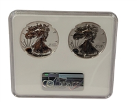 2021 SAE Designer 2 Coin American Eagle Set T-1, T-2 FDI Reverse PF70 NGC