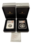 (2) Graded Perth Mint Australia Wedge Tailed Eagle Coins Original Boxes