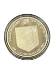 Wall of Jerusalem 1 Ounce .999 Bullion Round Original Box and COA