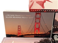 (5) US Mint Silver Proof Sets in Boxes; 2002, 2018, 2019, 2020, 2022