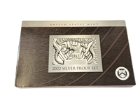 (5) US Mint Silver Proof Sets in Boxes; 2002, 2018, 2019, 2020, 2022