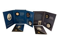 2015 Eisenhower & 2016 Ronald Reagan Coin and Chronicles Sets In Booklets with Sleeves