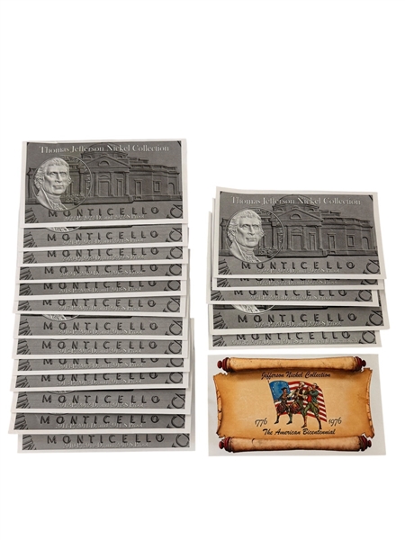 (1) Set of Each Year 2010-2022 Thomas Jefferson Nickel Collection in Envelopes and Others