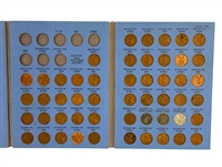 (5) Whitman's Albums A. Lincoln Cents (4) 1941-1958 Complete, (1) 1941-1974