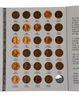 (5) Whitman's Albums A. Lincoln Cents (4) 1941-1958 Complete, (1) 1941-1974