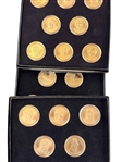 Large Group of Presidential Dollars Including OGP Rolls MS63 or Better, Satin Finish, Reverse Proofs.