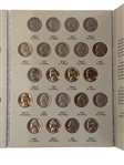 (4) Jefferson Nickel Albums 1938-1961 in Harris Albums Complete