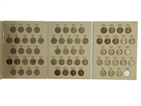 (4) Jefferson Nickel Albums 1938-1961 in Harris Albums Complete