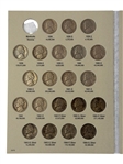 (4) Jefferson Nickel Albums 1938-1961 in Harris Albums Complete