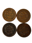 (14) Large Braided Hair Cents 1830-1854