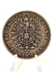 1876j Hamburg German States 5 Marks Coin