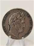 (4) France Silver 5 Francs Coins