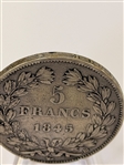 (4) France Silver 5 Francs Coins
