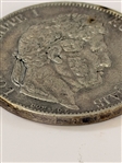 (4) France Silver 5 Francs Coins